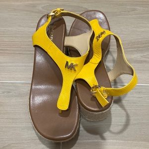 Barely worn Michael Kors platform wedge sandals